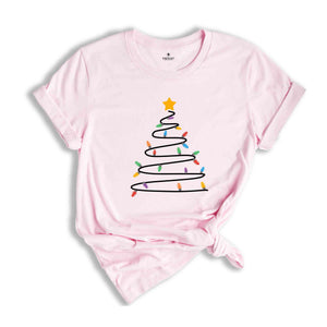 Christmas Light Tree Shirt, Cute Christmas Shirt, Christmas Tree Shirt, Santa Shirt, Light Tree Shirt, Winter Shirt