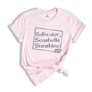 Saltwater Seashells Sunshine Shirt, Summer Vibe Shirt, Summer Shirts, Beach Shirt, Sunshine Shirt, Gift For Her