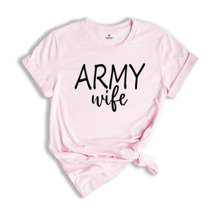 Custom Army Wife T-Shirt, Personalized Army Wife T-Shirt, Army Shirt For Wife, Custom Army Wife Gift