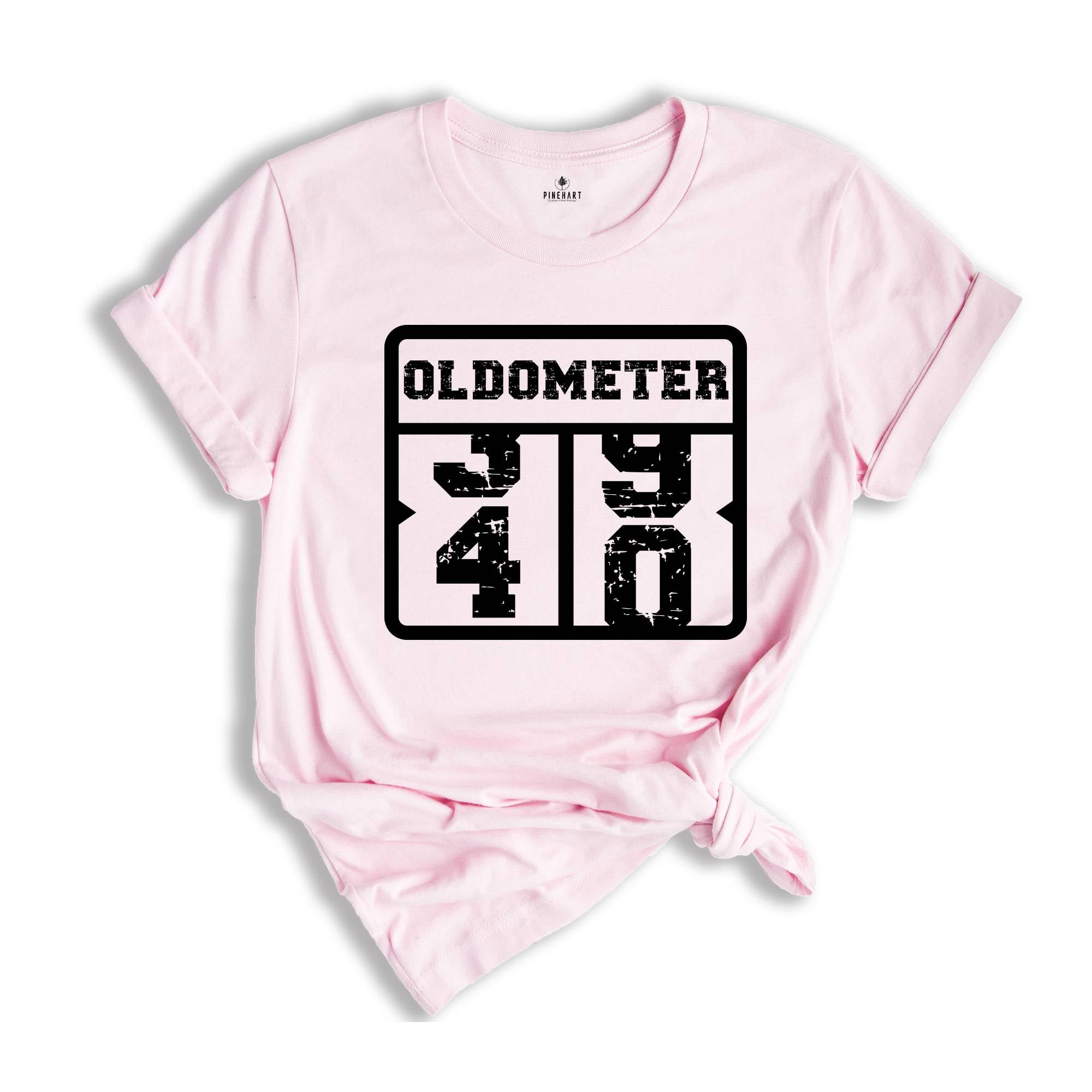 Oldometer 40 Shirt, 40th Birthday Shirt, Funny Birthday Gift, Birthday Party Tee, Born in 1984, Girls Trip Shirt, Husband Birthday Gift