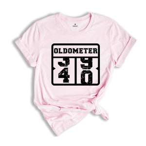 Oldometer 40 Shirt, 40th Birthday Shirt, Funny Birthday Gift, Birthday Party Tee, Born in 1984, Girls Trip Shirt, Husband Birthday Gift