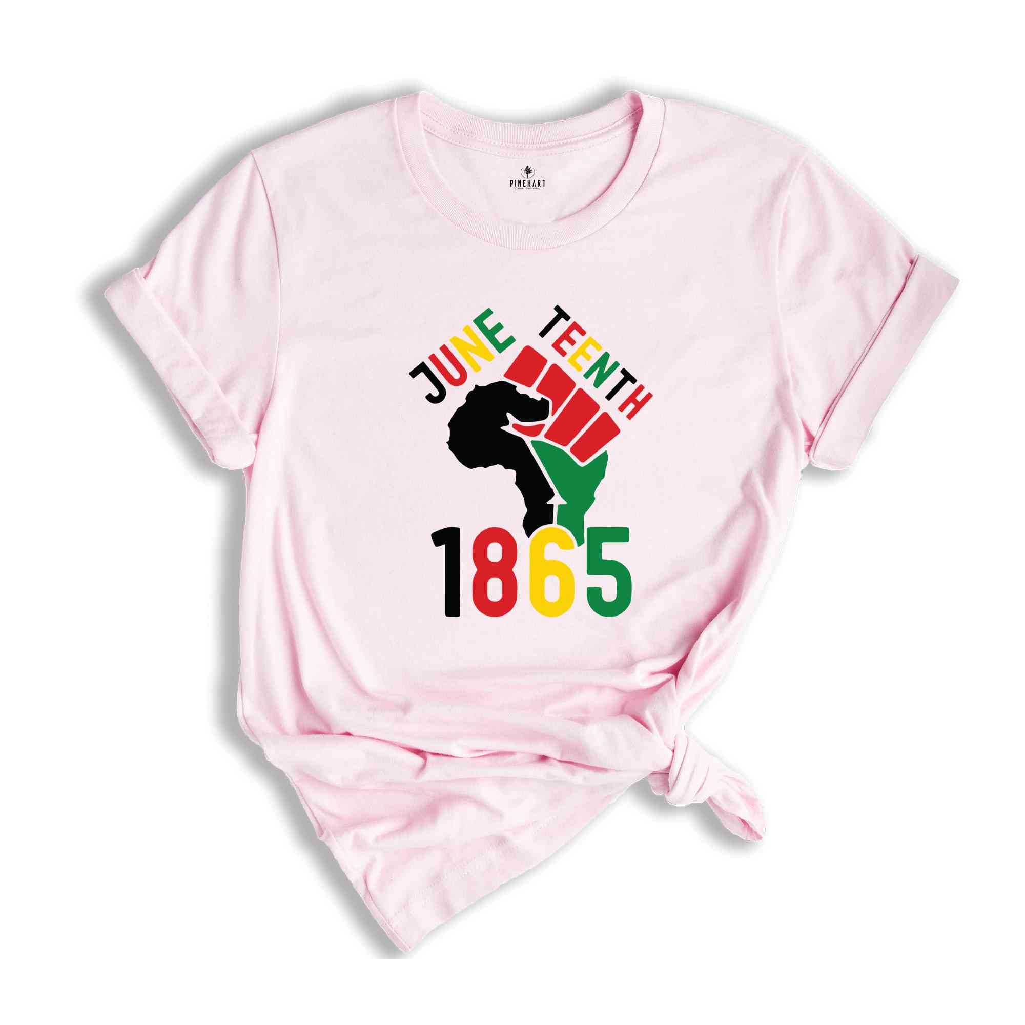 Juneteenth 1865 T-Shirt, Juneteenth Afro Shirt, Freeish Since 1865, Black Independence Day, Black Lives Matter Shirt