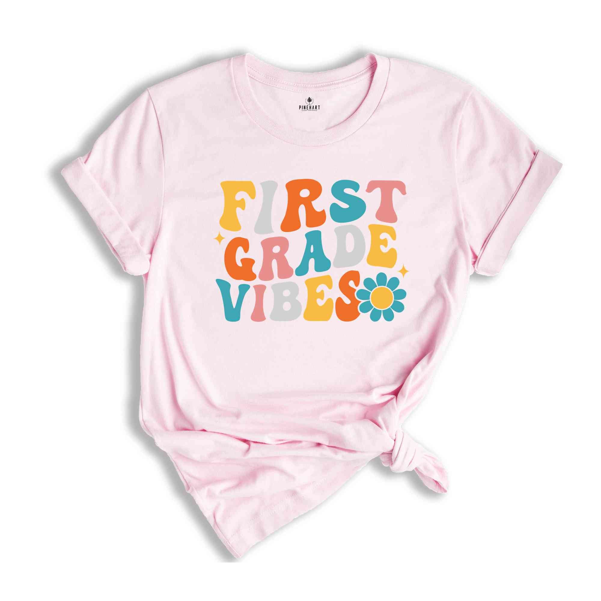 First Grade Vibes Shirt, Back To School Shirt, Cute Back To School Shirt, Elementary School, Teacher Student Back To School Gift