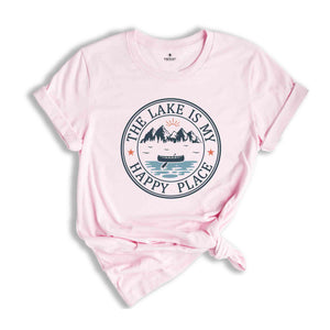 The Lake Is My Happy Place Shirt, Adventurer Shirt, Summer Shirt, Lake Day Shirt, Sun Rays, Lake Trip Tee, Camper Shirt, Nature Lover Shirt