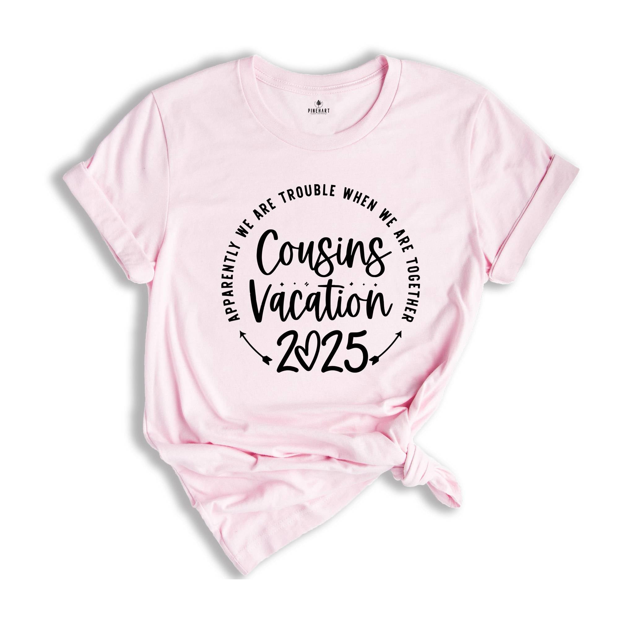 Cousins Vacation Shirt, Warning 2025 Cousin Trip In Progress, Vacation Tee, Cousin Trip T-Shirt, Matching Cousin Vacation Tee