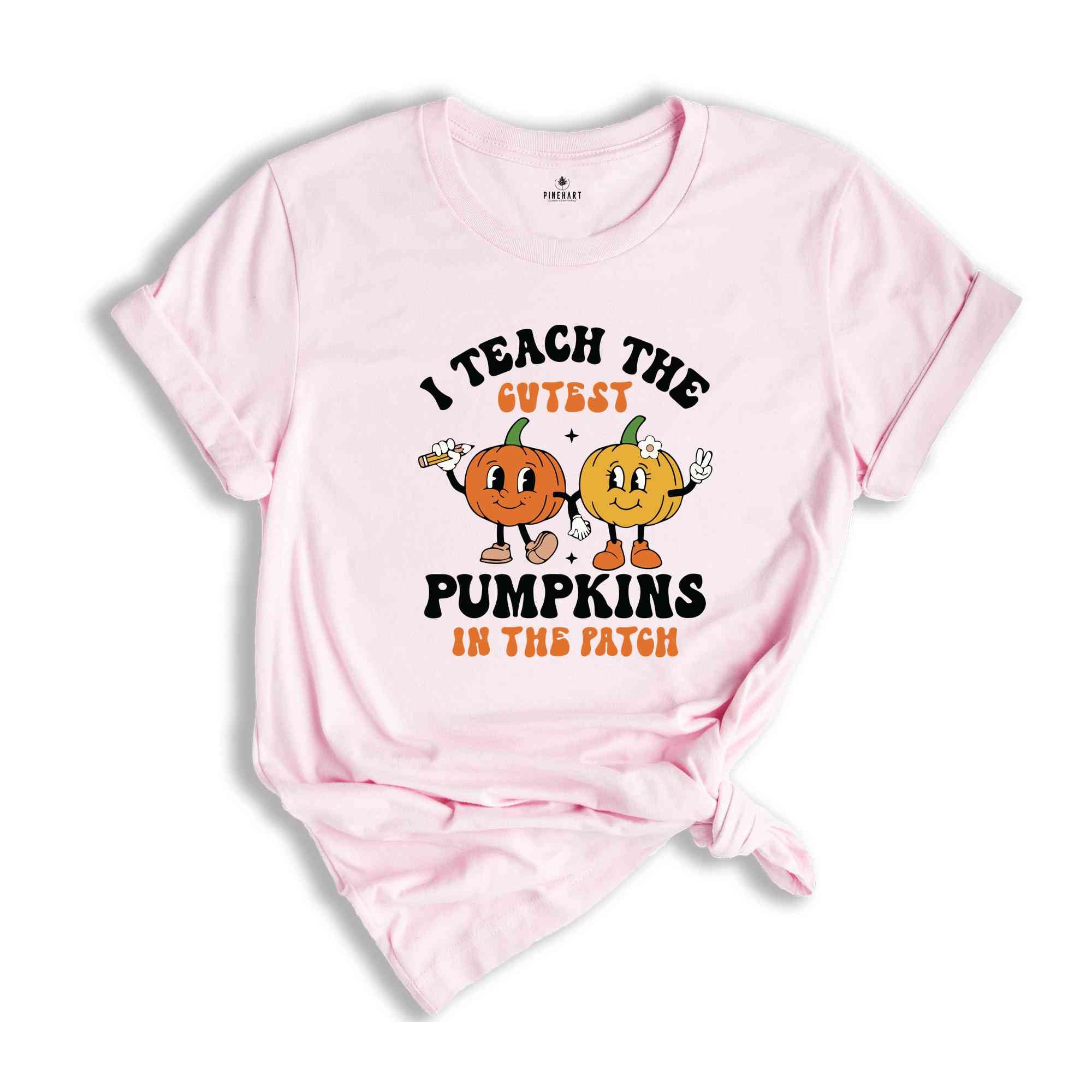 I Teach The Cutest Pumpkins In The Patch Shirt, Teacher Halloween Shirt, Retro Pumpkins Shirt, Fall Teacher Shirt, Halloween Shirt