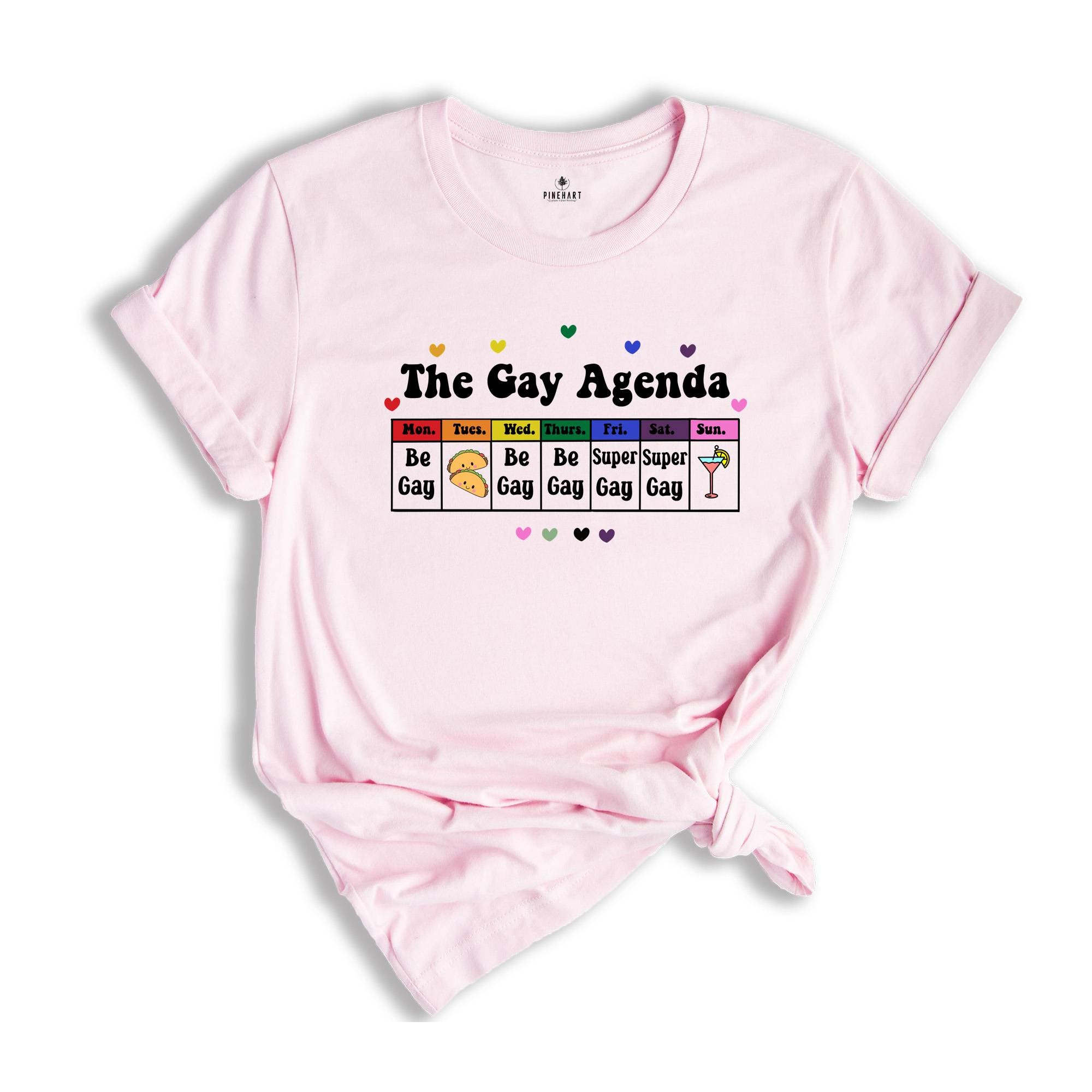 The Gay Agenda Pride Month Shirt, Lgbt Pride Shirt, Equality Shirt, Lgbtq Gift Shirt, Pride Month Shirt, Funny Gay Shirt