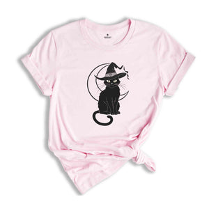 Black Cat Shirt, The Witch Shirt, Witch Shirt, Halloween Black Cat Shirt, Trendy Halloween Shirt, Mom Halloween Shirt, Cat Lover Shirt