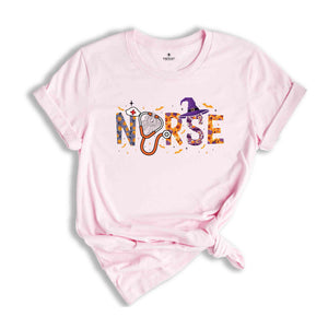 Halloween Nurse Shirt, Spooky Nurse Shirt, Nurse Halloween Gifts, Halloween Party Shirt, Nurse Halloween T-Shirt, Cute Nurse Shirt