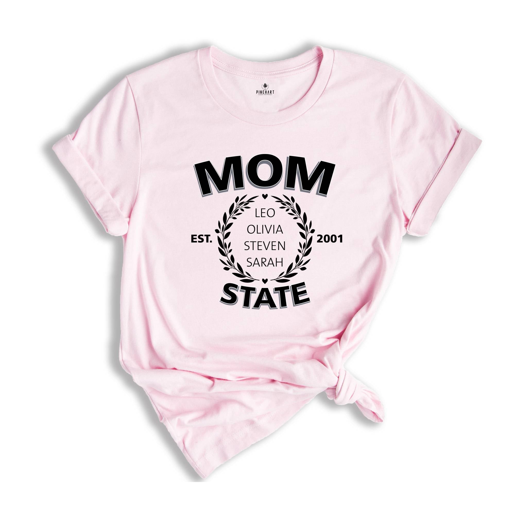 Custom Mom Shirt, Personalized Mothers day gift, Best Mom Shirt, Custom Name Shirt, New Mom Shirt, Kids Names Shirt, Cute Mom Shirt