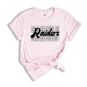 Team Mascot Shirt, Raiders Team Shirt, Raiders Team Spirit Shirt, Raiders Fan Shirt, Raiders School Shirt, Raiders School Spirit