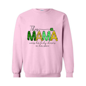 Personalized This Mama Wears Her Lucky Charms Sweatshirt, Custom St. Patricks Day Sweatshirt, Lucky Charms Sweatshirt, Lucky Sweatshirt,