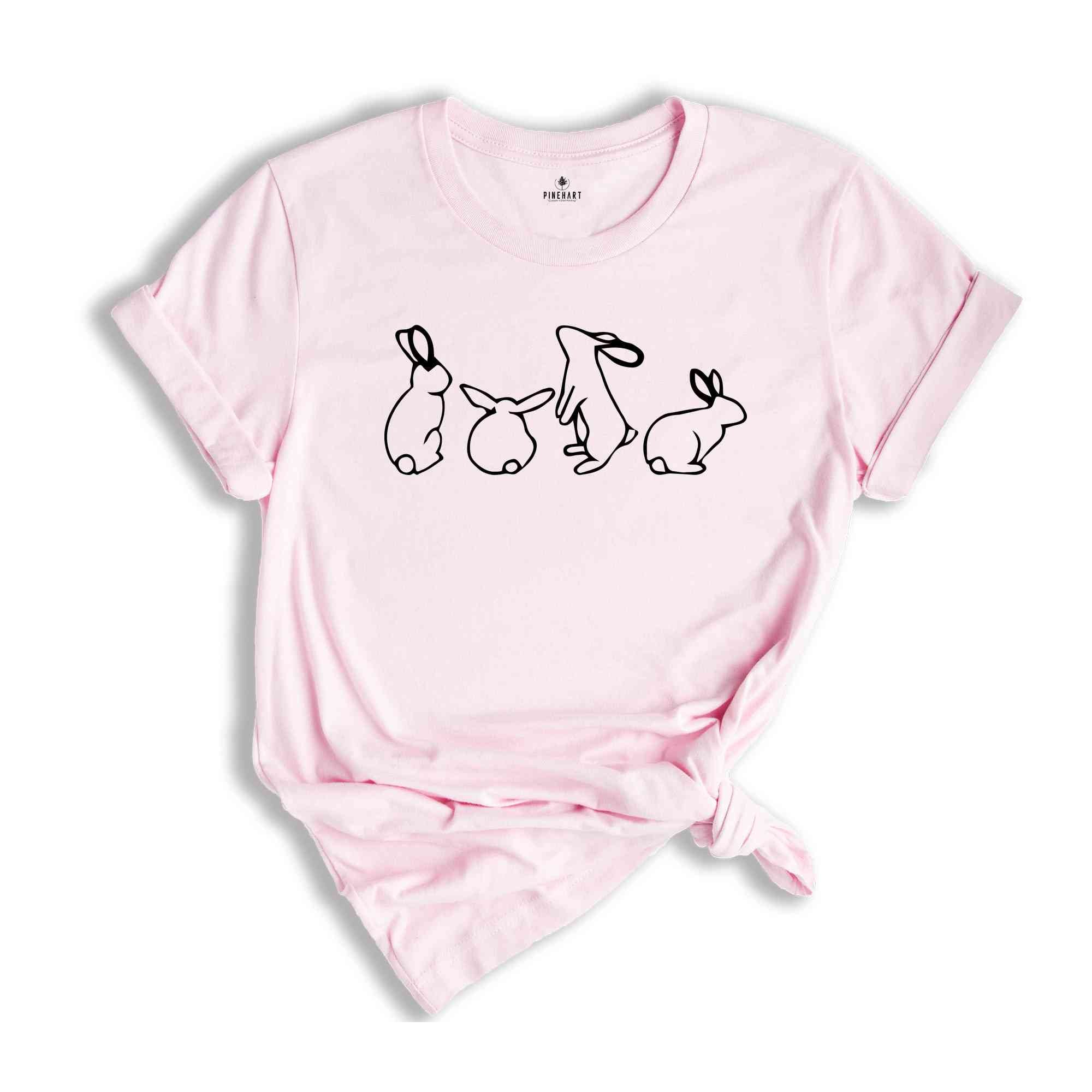 Rabbits Shirt, Easter Happy Shirt, Spring Shirt, Trendy Easter Shirt, Cute Rabbit Shirt, Bunny Mom Shirt