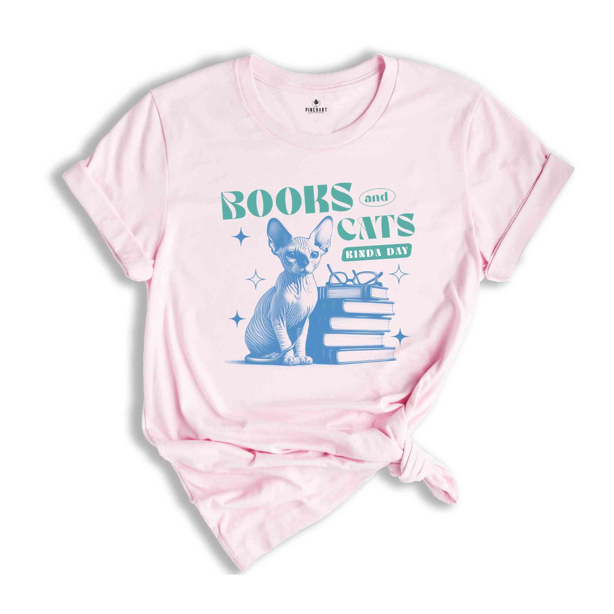 Books And Cats Shirt, Cute Cat Shirt, Mental Health Shirt, Cat Mom Shirt, Librarian Shirt, Cat Lover Shirt, Cat Shirt, Bookish Shirt