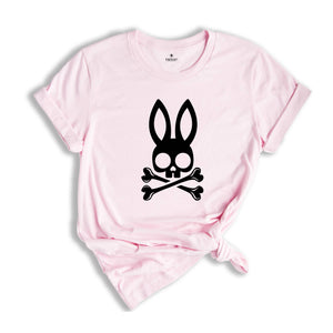 Bunny Skull Shirt, Skull Shirt, Easter Shirt, Happy Easter Shirt, Easter Day Tee, Skull Hunting T-shirt, Skeleton Easter Shirt