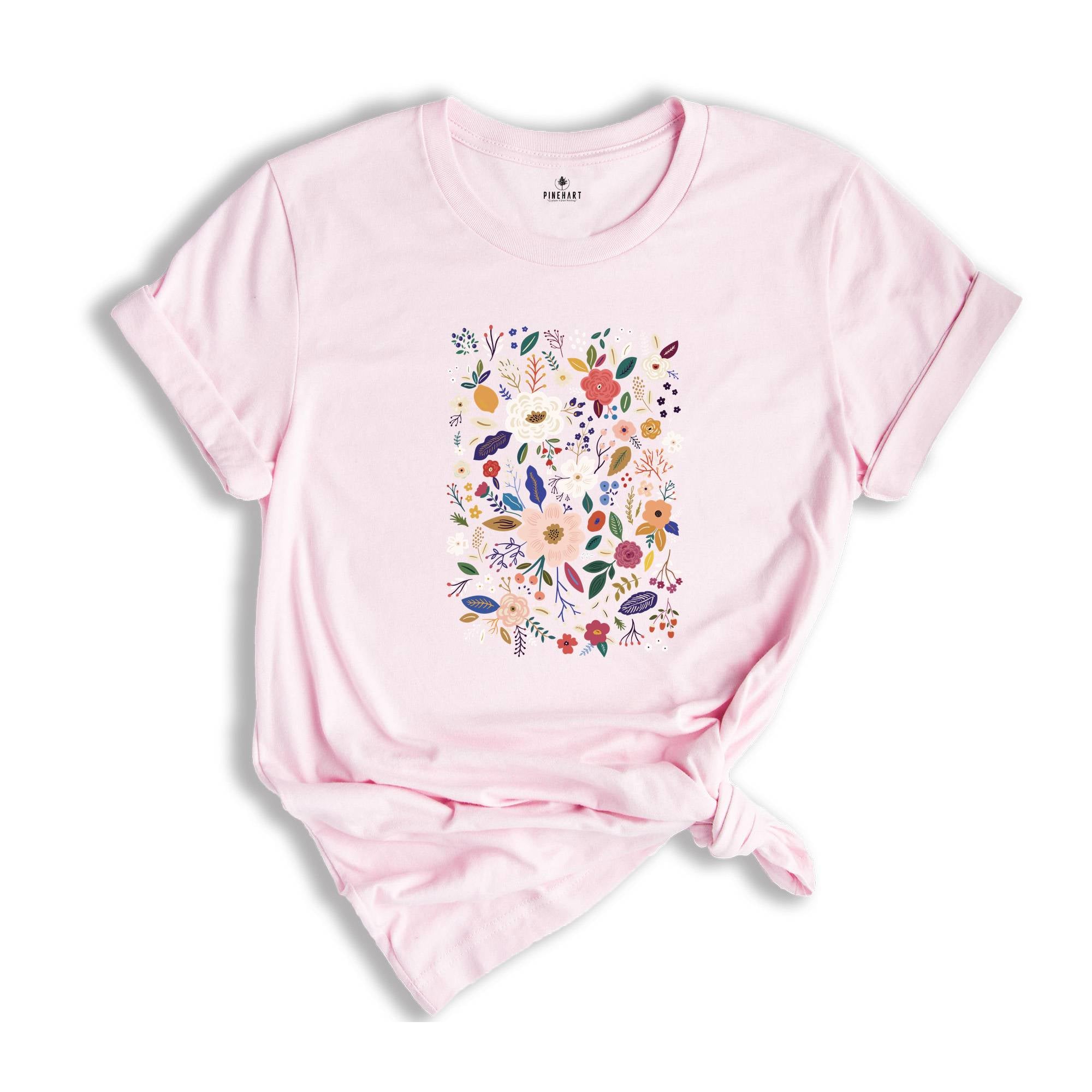 Wildflower Tshirt, Wild Flowers Shirt, Floral Tshirt, Flower Shirt, Gift for Women, Ladies Shirts, Best Friend Gift Shirt,Nature Lover Shirt