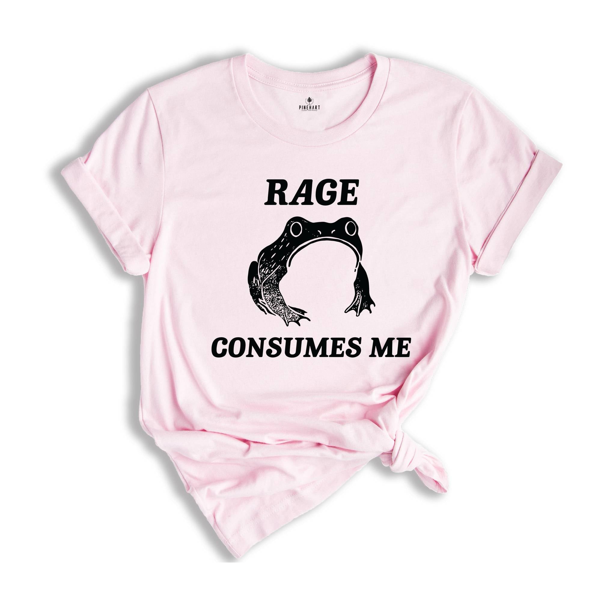 Rage Consumes Me Frog Shirt, Frog Pond Shirt, Frog Meme Shirt, Vintage Frog Shirt, Nature Lover Shirt, Funny Frog Shirt, Retro Frog Shirt