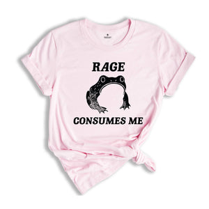 Rage Consumes Me Frog Shirt, Frog Pond Shirt, Frog Meme Shirt, Vintage Frog Shirt, Nature Lover Shirt, Funny Frog Shirt, Retro Frog Shirt