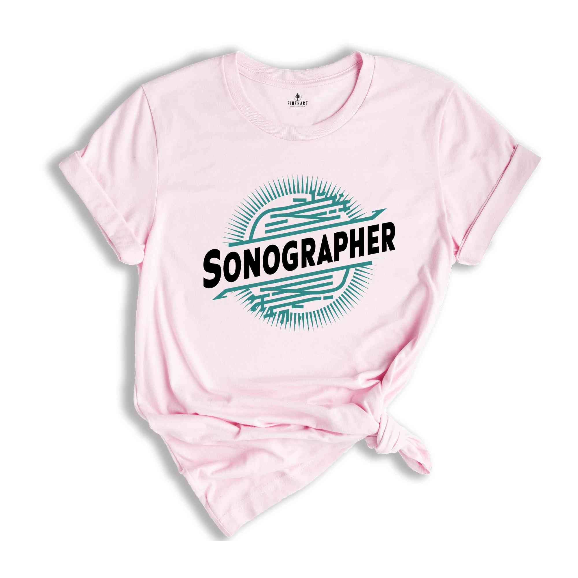 Sonographer Shirt, Ultrasound Tee, Sonography Heart T-Shirt, Sonographer Gift, Cardiac Sonographer, Ultrasound Tech Gift