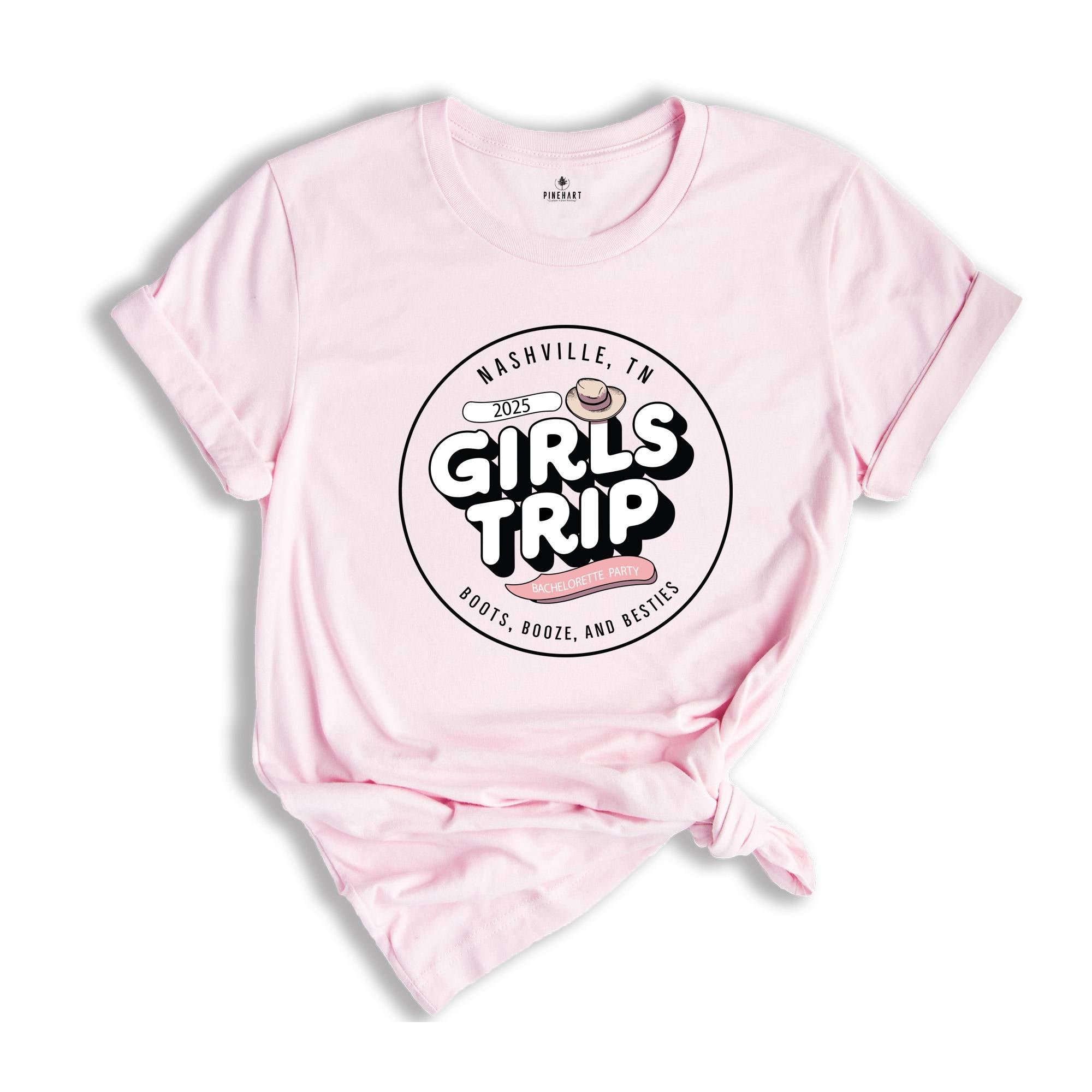 Personalized Girls Trip T-Shirt, Custom Bachelorette Party Shirts, Girls Trip Tees, Country Music Tees