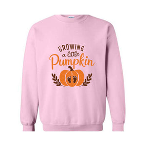 Growing A Little Pumpkin Fall Maternity Sweater, Pregnancy Thanksgiving Sweatshirt ,Fall Pregnancy Announcement Gift ,Pregnancy Reveal