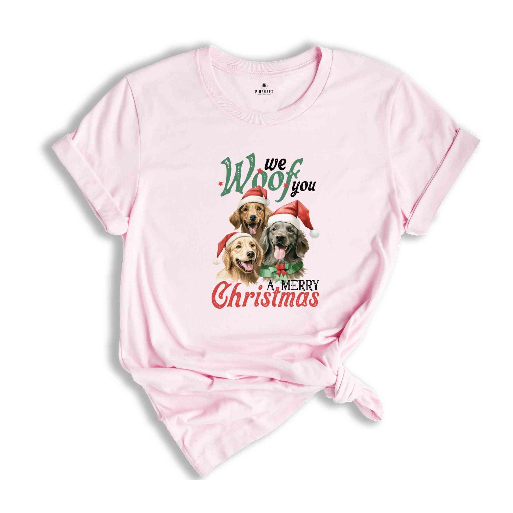 We Woof You A Merry Christmas Shirt, Christmas Shirt, Christmas Dog Shirt, Christmas Gift, Merry Christmas Shirt