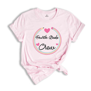 Fourth Grade Crew Shirt, 4th Grade Crew Shirt, Teacher Appreciation Shirt, First Day Of School Shirt, Back To School Shirt, Teacher Gift