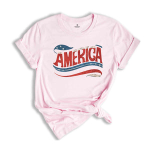 American Girly Shirt, Patriotic Shirt, American Flag Shirt, Vintage Shirts, 4th Of July Shirt, American Girl Shirt