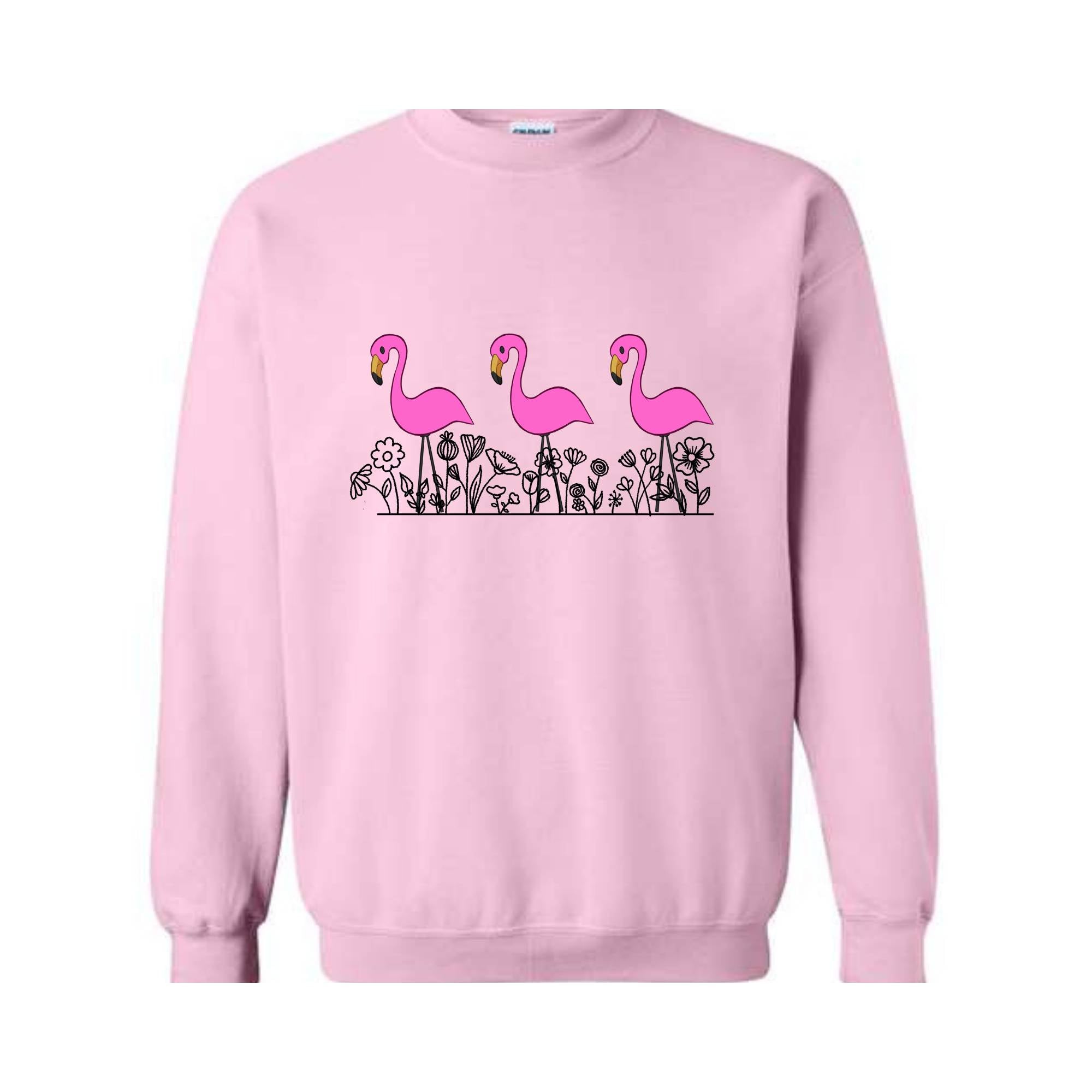 Animal Tropical Bird Pink Flamingo Sweatshirt, Flamingo Lover , Pink Flamingo Tee, Flamingo Lover Gift