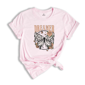 Retro Shirt, Dreamer Shirt, Dreamer Tee, Butterfly Shirt, Retro Graphic Tees, Save the Bees, Boho Shirts, Bohemian Shirts, 90s Shirt