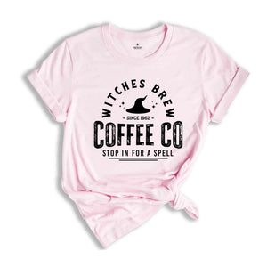 Witches Brew Coffee Co Shirt, Halloween Coffee Shirt, Halloween Gift, Witchy Shirt, Witch Shirt, Spooky Season Shirt, Spooky Shirt