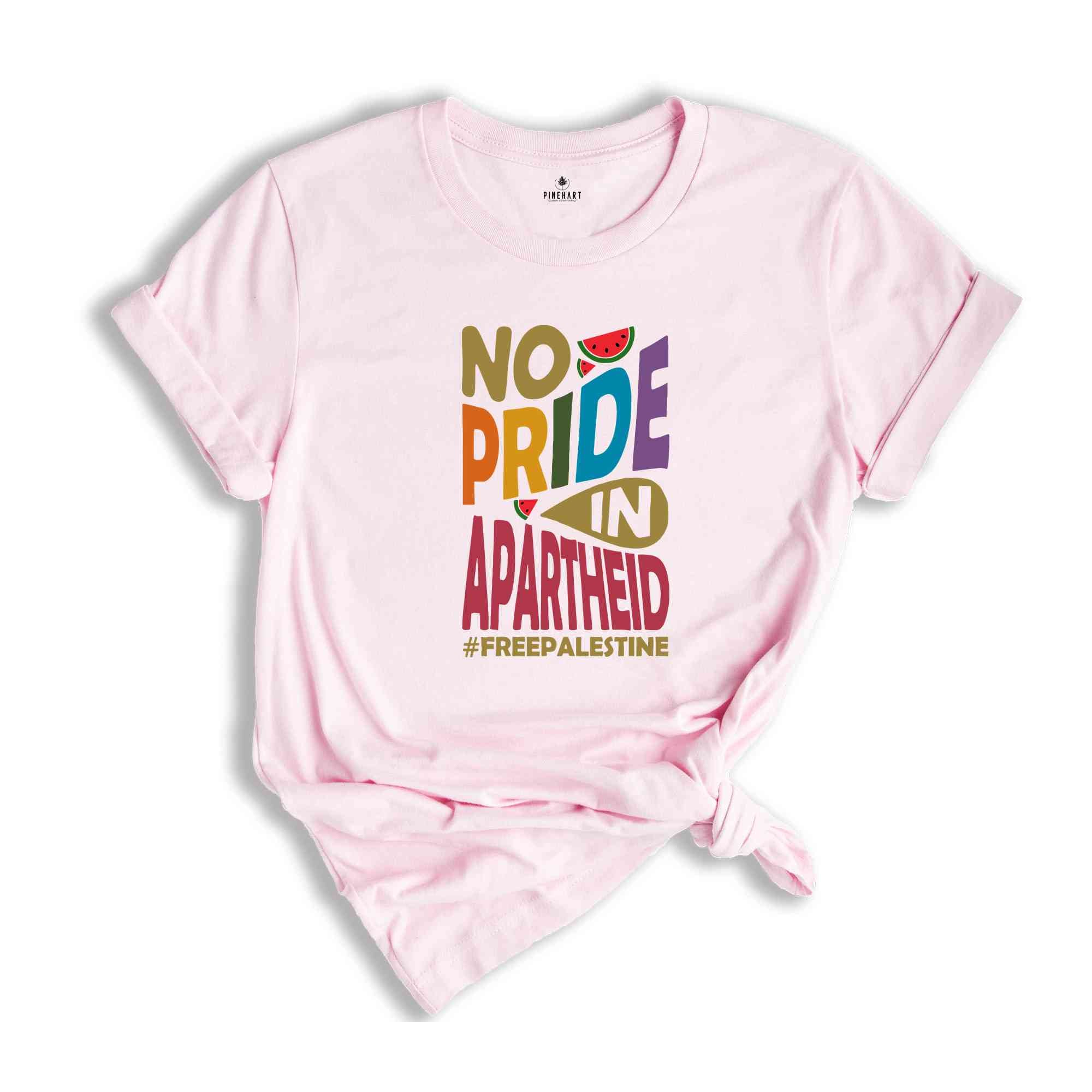 No Pride In Apartheid Shirt, Free Palestine Shirt, Activist Gift, Palestine Watermelon Shirt, Palestine Pride Shirt, Support Palestine Shirt