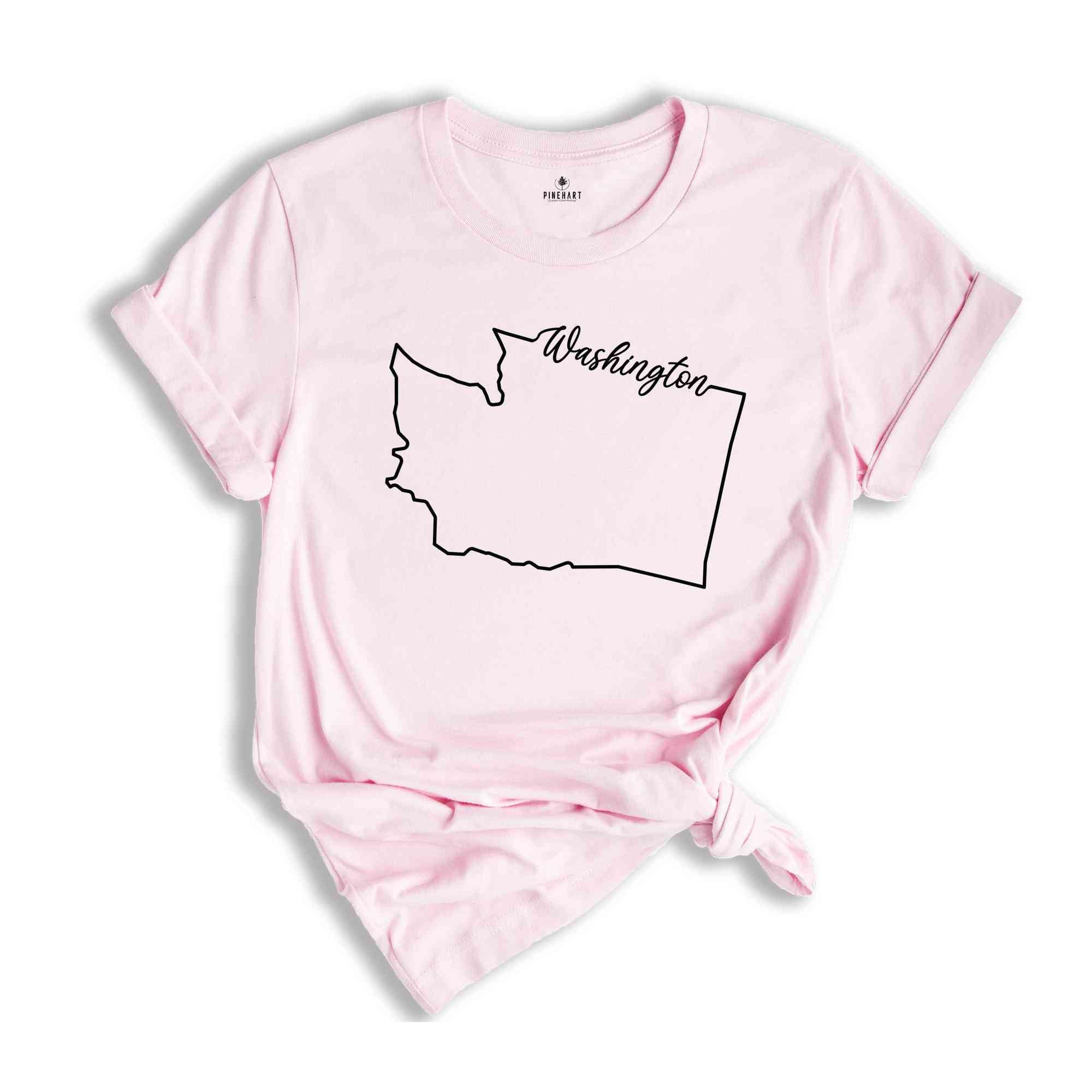 Washington State Shirt, The USA State Shirt, Washington USA Shirt, Washington Map Outline Shirt, US Outline Shirt, United States Shirt