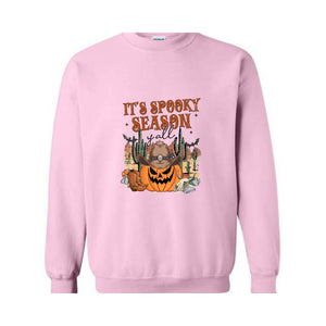 It's Spooky Season Y'all Sweatshirt, Western Halloween Sweater, Halloween Gift, Cowboy Shirt, Cowgirl Shirt, Pumpkin Sweatshirt, Spooky Tee