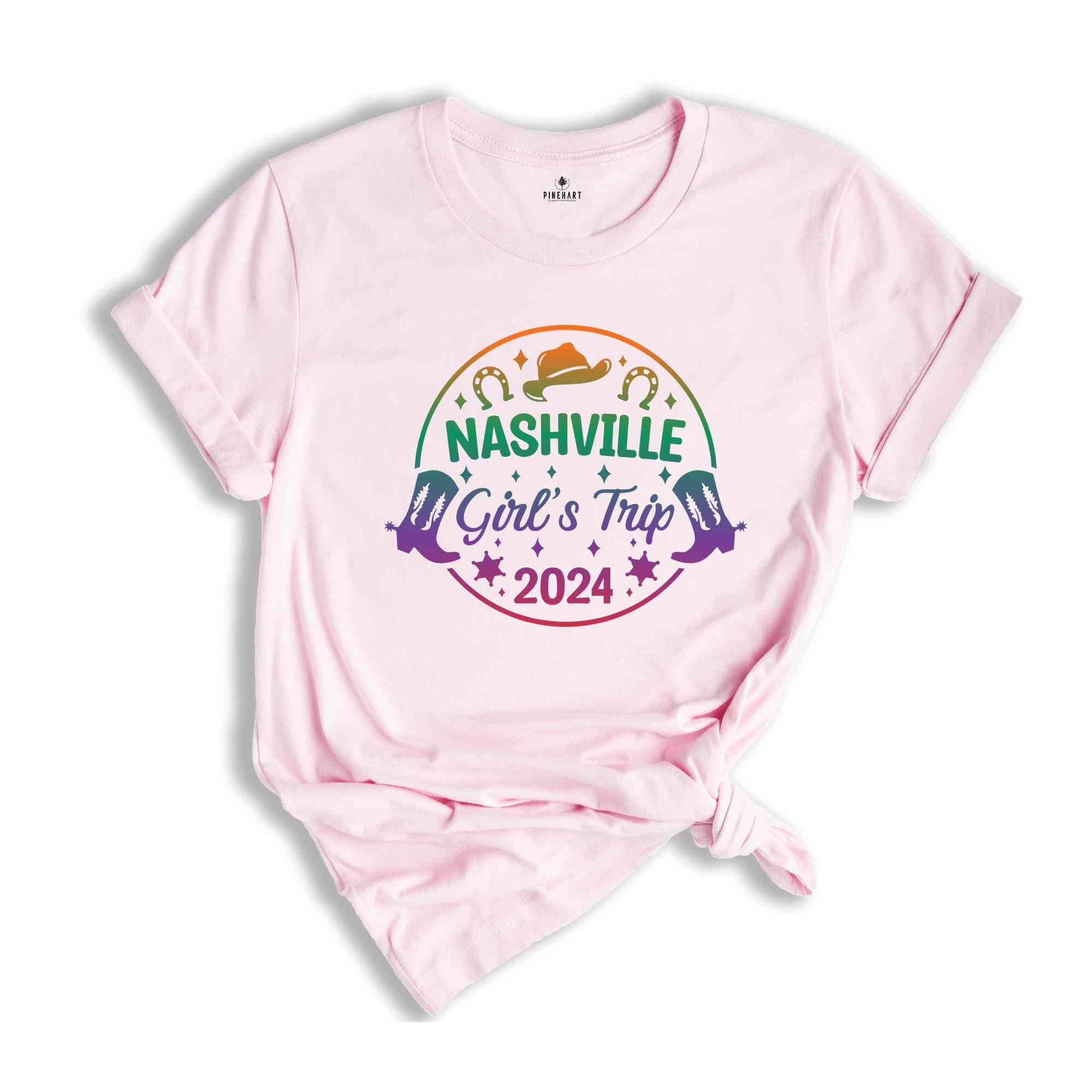 Girls Trip 2024 Nashville Shirt,Nashville Guitar Shirt,Tennessee Shirt,Nashville Girls Party Tee, Country Girl, Cowgirl Shirt