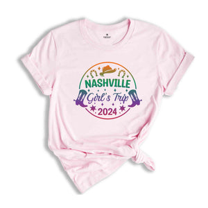 Girls Trip 2024 Nashville Shirt,Nashville Guitar Shirt,Tennessee Shirt,Nashville Girls Party Tee, Country Girl, Cowgirl Shirt