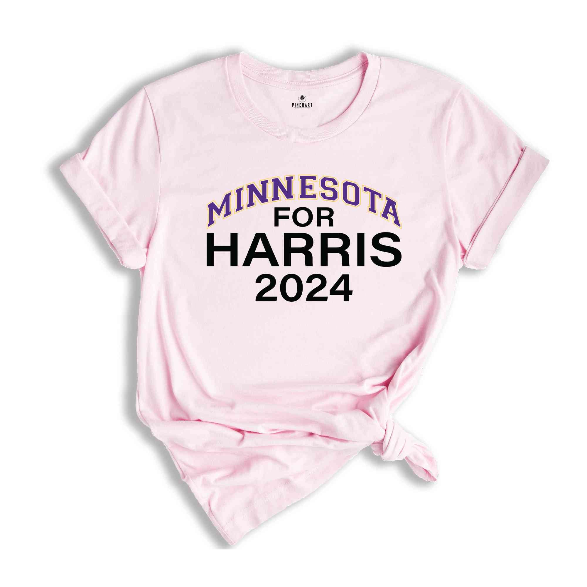 Minnesota For Harris 2024 Shirt, Election 2024 Shirt, Democratic Kamala Shirt, Kamala Shirt, Liberal Shirt, Anti Trump Shirt, Election Tee