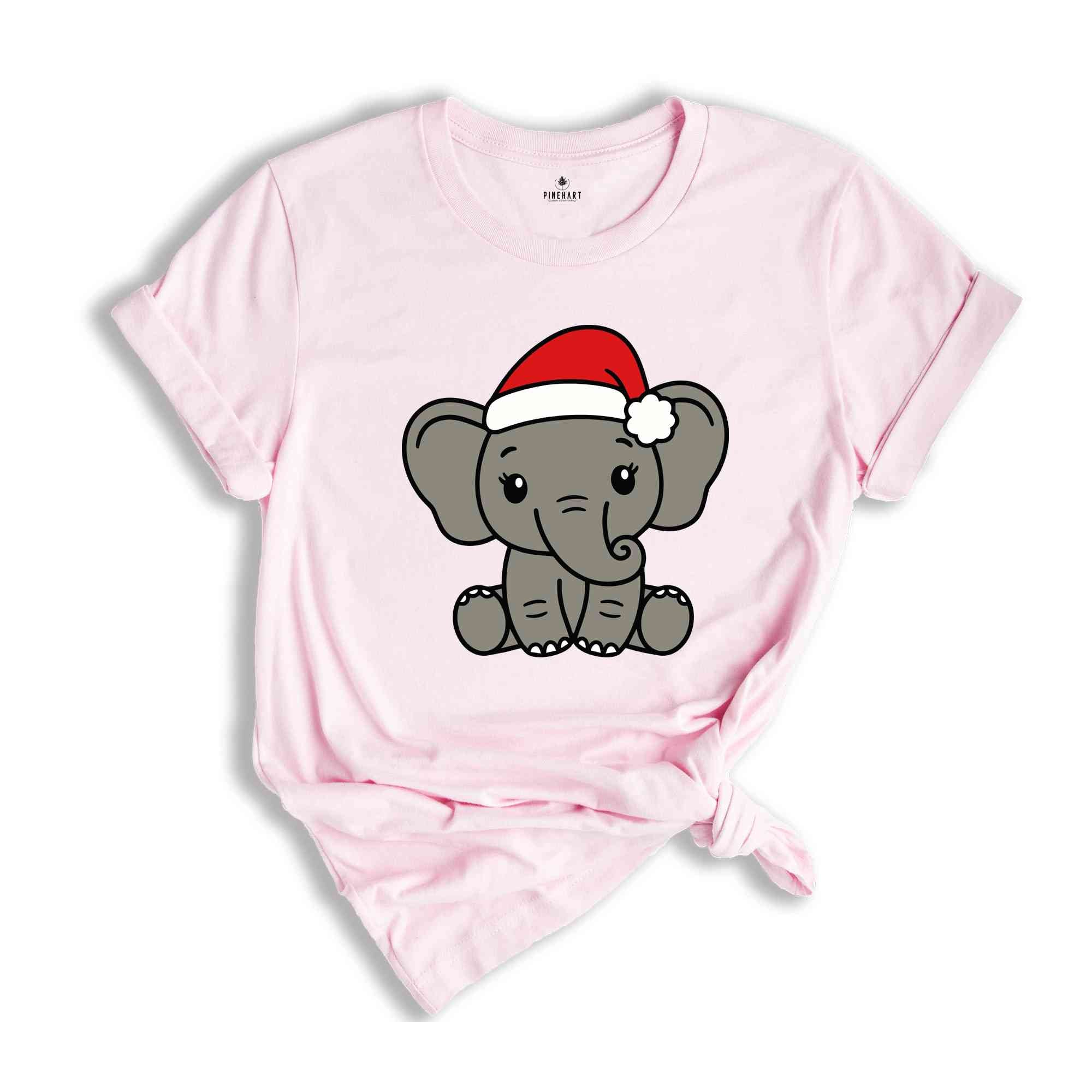 Christmas Animal Tee, Christmas Elephant, Funny Animal Shirt, Elephant Tee, Christmas Gift, Christmas Pajama, Funny Christmas Tee