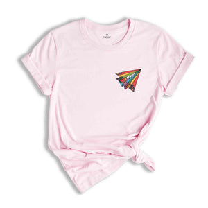 Pocket LGBT Shirt, Pride Paper Plane, LGBT Flag Shirt, Bisexual Shirt, Straight Ally, Lesbian T-Shirt, Rainbow Shirt, Gay Pride Shirt