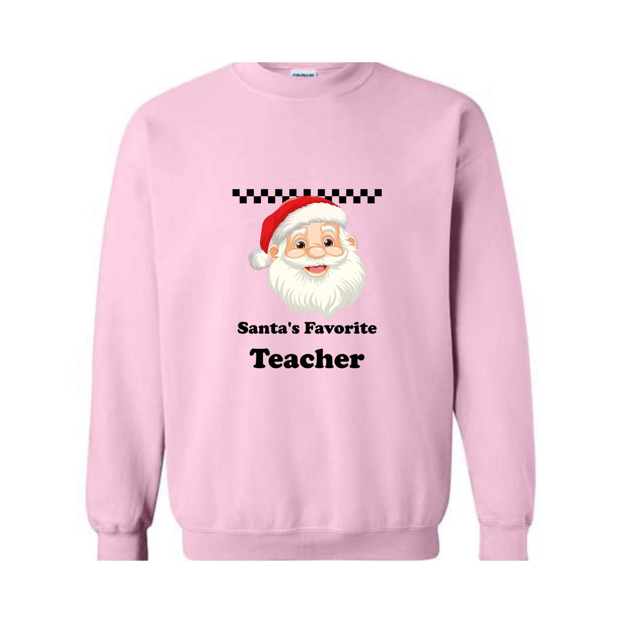 Santa's Favourite Teacher Sweatshirt, Favourite Teacher Gift, Santa Sweatshirt, Teacher Christmas Sweatshirt, Teacher Xmas Gift