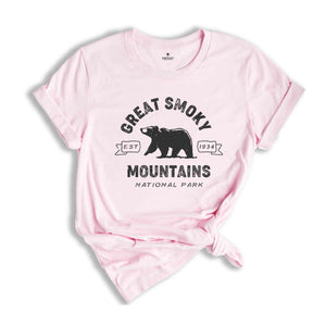 Great Smoky National Park Shirt, Smoky Mountains Hiking Tee, Smoky Mountain Trip T-Shirt, Smoky Mountain Camping Shirt