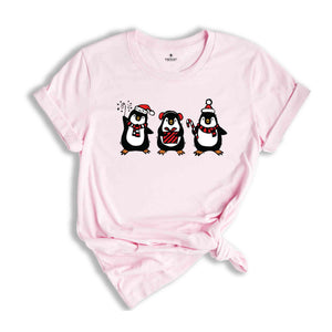 Christmas Penguins Tee, Xmas Animal Shirt Holiday Shirt, Funny Christmas Penguins, Christmas Party Tee, Sweet Xmas Shirt