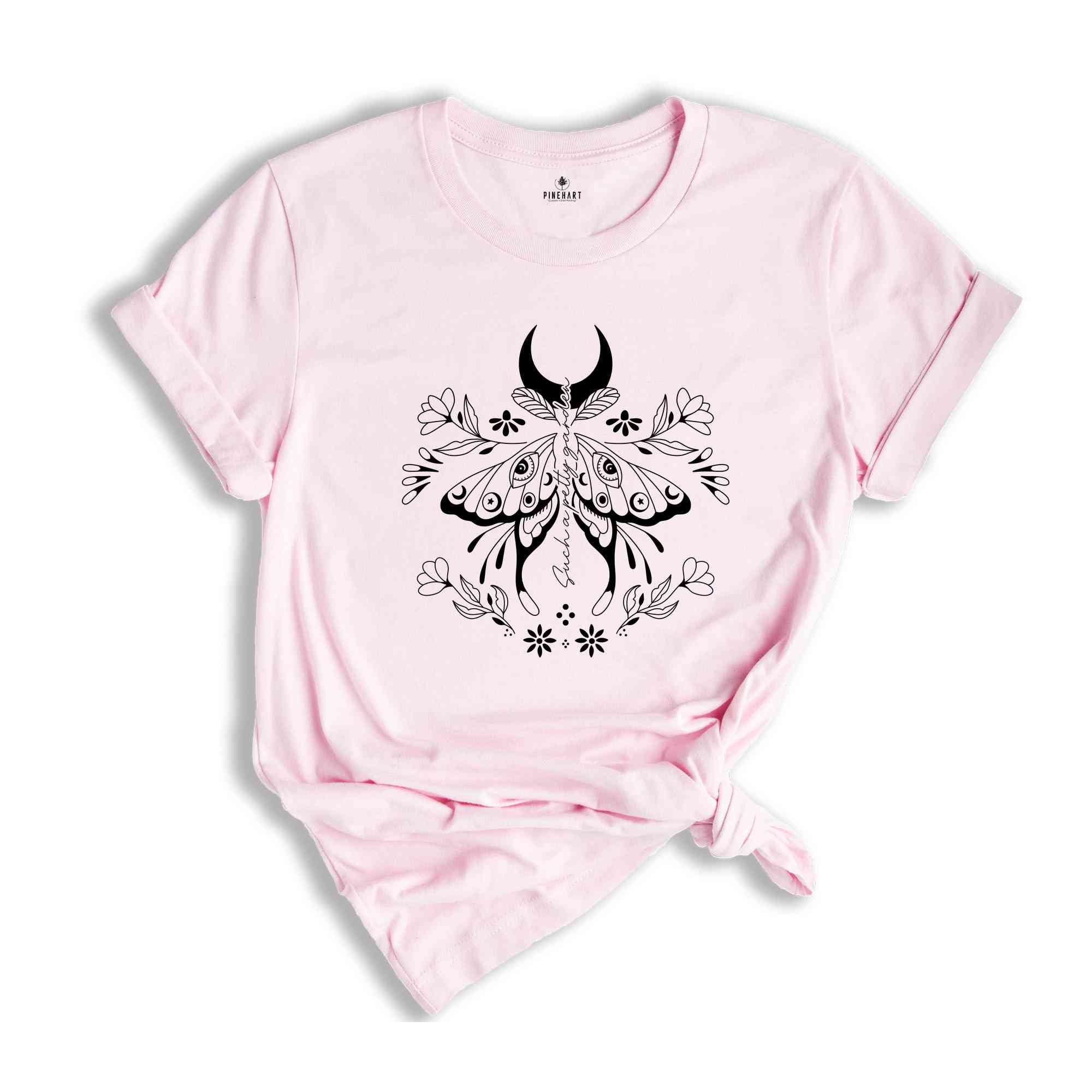 Such A Pretty Garden Shirt, Boho Mystical Shirt, Flower Lover Shirt, Nature Lover Shirt, Boho Wildflowers, Floral Nature Tee, Butterfly Tee