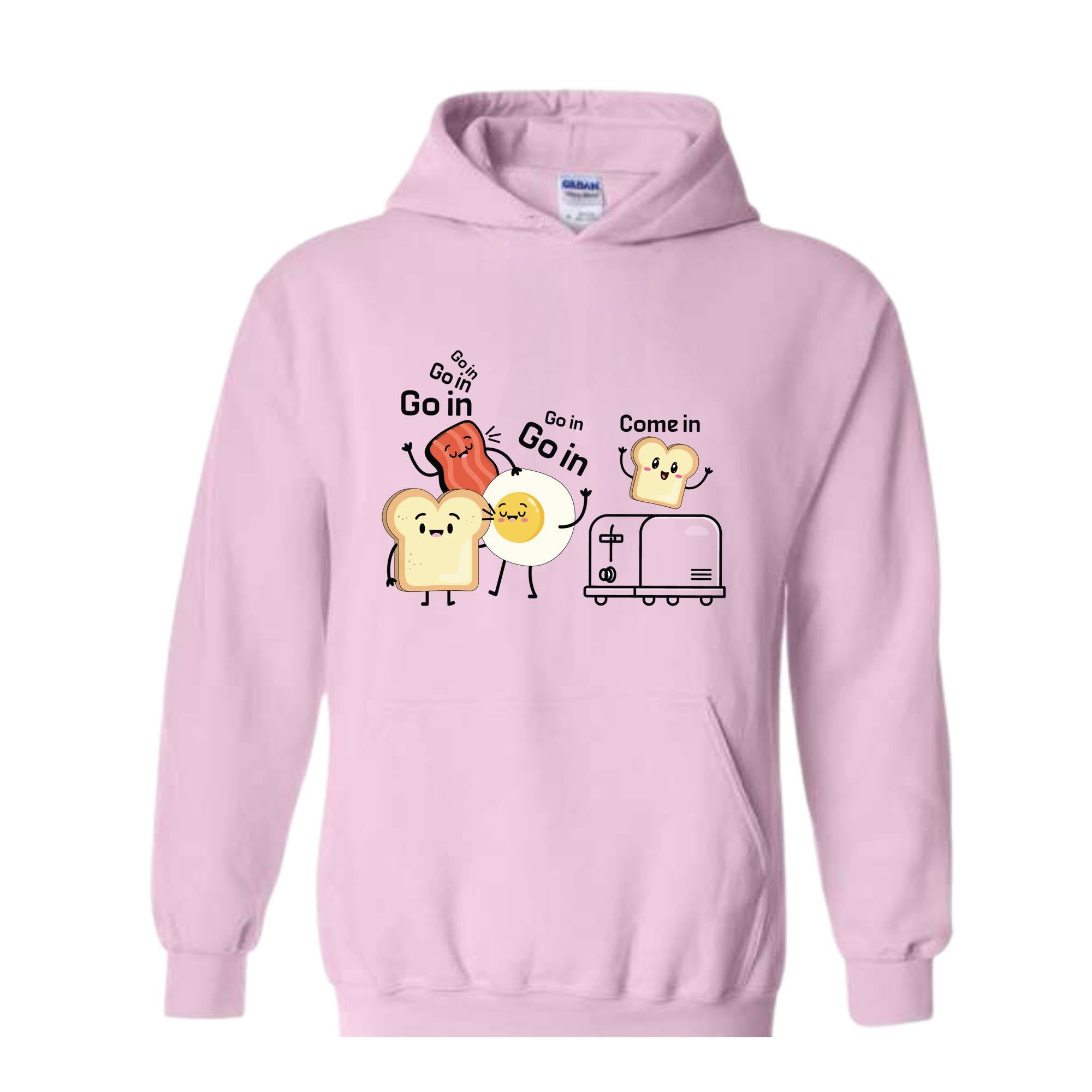 Funny Sweater, Go in Sweater, Funny Toast with Toaster, Trendy Sweater, Toast with Egg Sweater, Sarcastic Sweater