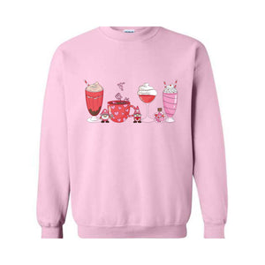 Valentines Coffee Sweatshirt, Valentines Day Sweatshirt, Valentine's Gift, Love and Coffee Sweatshirt, Valentines Sweater