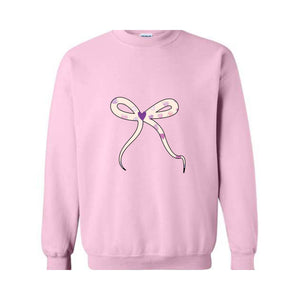 Cute Sweater , A bow sweatshirt , Lovely Sweater , Trendy Sweater , a Pink Bow Sweater , Holiday Sweater , New Year Sweater