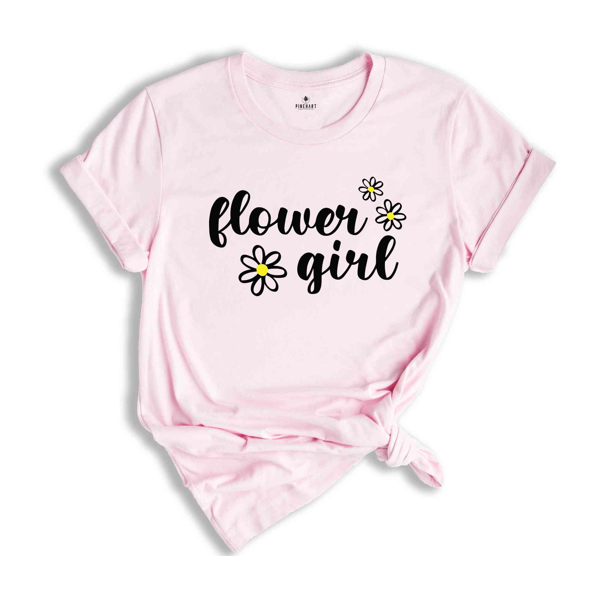 Flower Girl Shirt, Wedding Shirt, Matching Bridesmaid Shirt, Flower Girl Wedding Party Shirt, Cute Flower Girl