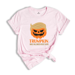 Halloween Trumpkin Shirt, Make Halloween Great Again, Republican Halloween Gift, Funny Halloween Shirt, Pumpkin Face Shirt