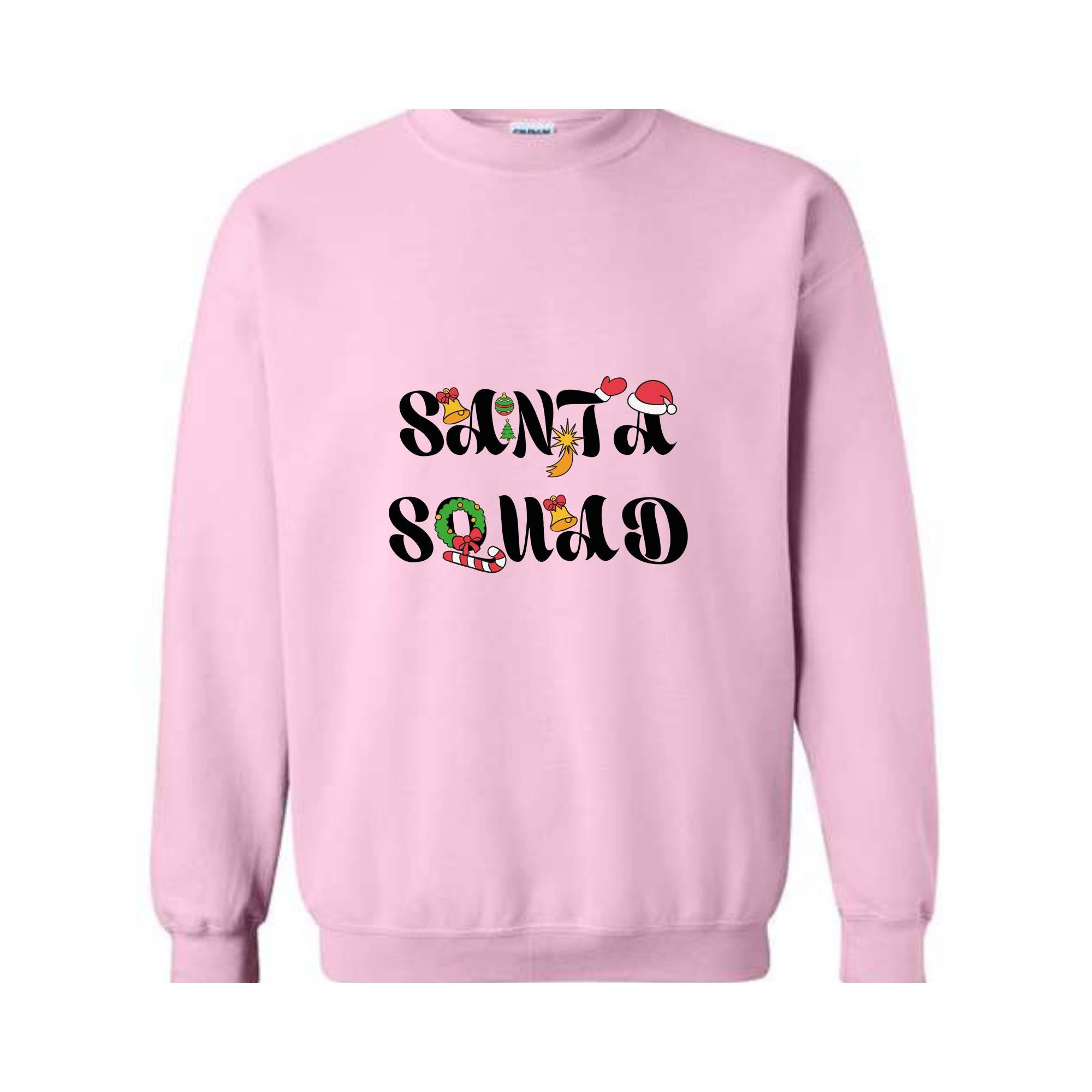 Santa Squad Sweatshirt, Xmas Sweatshirt, Festive Sweatshirt, Xmas Gift, Christmas Squad, Matching Sweatshirts, Holiday Outfit