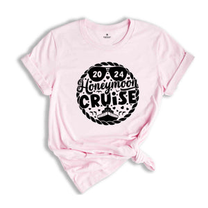 Honeymoon Cruise T-shirt, Honeymoon Shirts, Husband And Wife Shirt, Just Married Shirt, Cruising Partners,Couple Matching,Wedding Gift Shirt